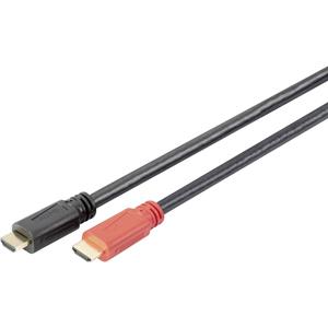 Digitus HDMI Anschlusskabel [1x HDMI-Stecker - 1x HDMI-Stecker] 15.00m Schwarz