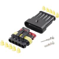 TE Connectivity Superseal set AMP-Superseal 1.5mm Series Totaal aantal polen 5 Rastermaat: 6 mm 1 stuks