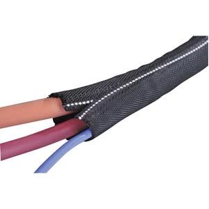 HellermannTyton 170-01107 Twist-In-FR 32 Gevlochten slang Zwart, Wit Polyester 29 tot 32 mm Per meter