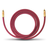 oehlbach Cinch Audio Anschlusskabel [1x Cinch-Stecker - 1x Cinch-Stecker] 8.00m Bordeaux vergoldete