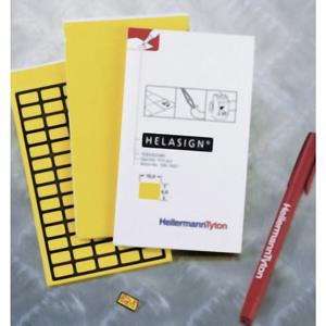 HellermannTyton 598-92127 TAG121FB-270-YE Kabeletiket Helasign 20 x 8 mm Kleur van het label: Geel Aantal etiketten: 600