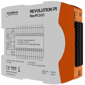 revolutionpibykunbus Revolution Pi by Kunbus RevPi DIO PR100197 PLC-uitbreidingsmodule 24 V