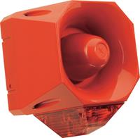 ComPro Combi-signaalgever Asserta AV Rood Flitslicht, Continugeluid 24 V/DC 120 dB
