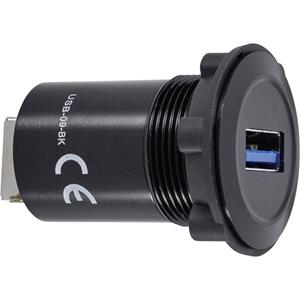 trucomponents TRU Components USB-Einbaubuchse 3.0 USB-09-BK Inhalt: 1St. A120391