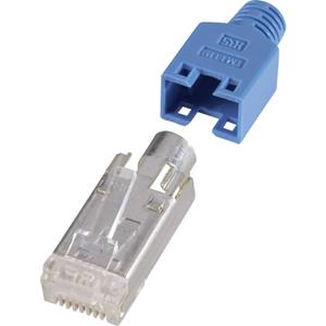 hiroseelectronic Hirose Electronic RJ45-connector, afgeschermd CAT5e Stekker, recht Aantal polen: 8P8C Blauw 10 stuk(s)