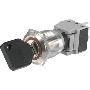 trucomponents TRU COMPONENTS LAS1-BGQ-11Y/21 Sleutelschakelaar 250 V/AC 5 A 1x uit/aan 1 x 90 ° IP40 1 stuk(s)