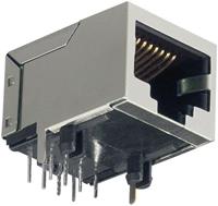 BKL Electronic Modulare Einbaubuchse, Horizontal Grau R55814