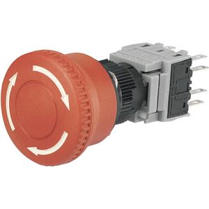 trucomponents TRU Components LAS1-BY-22TSB Not-Aus-Schalter 250 V/AC 3A 2 Öffner, 2 Schließer IP40 1St. D71469