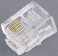 BKL Electronic - Modulaire stekker Stekker, recht Aantal polen: 8P8C 10-NT 004 Transparant 143045 1 stuks