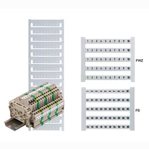 Weidmüller DEK 5 GW PE (50 Stück) - Label for terminal block 5mm white DEK 5 GW PE