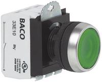 BACO L21AH50L Drucktaster Frontring Kunststoff, verchromt Weiß 1St. D73671