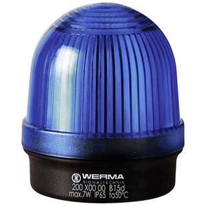WERMA Signaallamp 200.500.00 200.500.00 Blauw Continulicht 12 V/AC, 12 V/DC, 24 V/AC, 24 V/DC, 48 V/AC, 48 V/DC, 110 V/AC, 230 V/AC