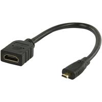 valueline High Speed HDMI-kabel met ethernet HDMI micro-connector 0,20 m zwart - HDMI input