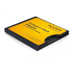 DeLOCK Compact Flash adapter voor SD geheugenkaarten - CF type II