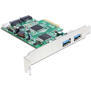 delock 2 Port USB 3.0-Controllerkarte USB-A PCIe