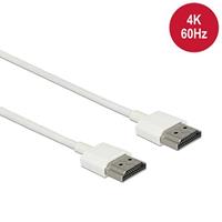 Delock HDMI kabel slimline - 1 meter - Wit - 