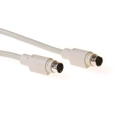 Advanced Cable Technology 8 pin mini-DIN kabel Grijs 1,8m