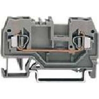 Wago Durchgangsklemme 5mm Zugfeder Schwarz 100St.