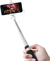 LogiLink Selfie Stick 8.7cm Schwarz, Chrom inkl. Tasche