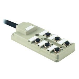 Weidmüllerlerlerlerlerlerlerlerlerlerlerlerlerlerlerlerlerlerlerlerlerlerlerlerlerlerlerlerlerlerler SAI-6-F 4P PUR 20M 9456510000 Passieve sensor/actorbox M12-verdeler met metalen schroefdraad 1