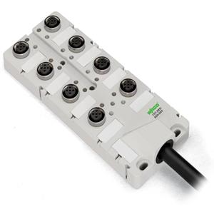 WAGO 757-284/000-025 Passieve sensor/actorbox M12-verdeler met metalen schroefdraad 1 stuk(s)