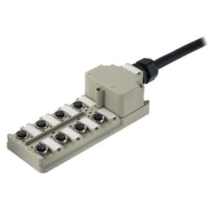 Weidmüllerlerlerlerlerlerlerlerlerlerlerlerlerlerlerlerlerlerlerlerlerlerlerlerlerlerlerlerlerlerler SAI-8-MF 5P PUR 5M 1804590000 Passieve sensor/actorbox M12-verdeler met metalen schroefdraad 1