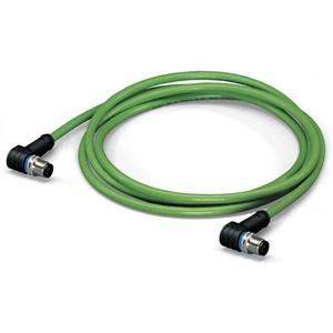 Wago Sensor-/Aktor-Datensteckverbinder, konfektioniert M12 Stecker, gewinkelt 5.00m