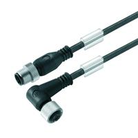 Weidmüller 9457391000 Sensor/actuator connector, geassembleerd M12 Aantal polen (sensoren): 3 Stekker, recht, Bus, haaks 10.00 m 1 stuk(s)