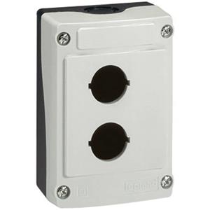BACO BALBX0200 Lege behuizing 2 inbouwplaatsen (l x b x h) 107 x 74 x 47.9 mm Grijs, Zwart 1 stuk(s)