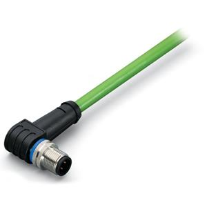 Wago Sensor-/Aktor-Datensteckverbinder, konfektioniert M12 Stecker, gewinkelt 5.00m