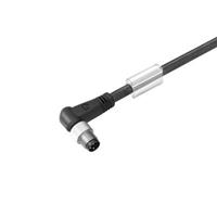 Weidmüller Sensor-/Aktor-Steckverbinder, konfektioniert M8 Stecker, gewinkelt 3.00m Polz
