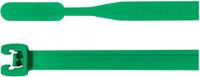 HellermannTyton 109-00163 Q30R-PA66-GN-C1 Kabelbinder 160mm 3.60mm Grün mit offenem Binderende 100S V744161