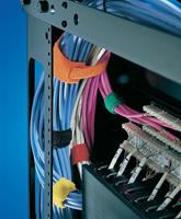 HellermannTyton Textie M Klittenband kabelbinders om te bundelen Haak- en lusdeel (l x b) 200 mm x 12.5 mm Blauw 10 stuks