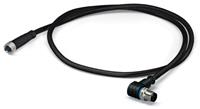 Wago Sensor-/Aktor-Steckverbinder, konfektioniert M8 Stecker, gewinkelt, Buchse, ge