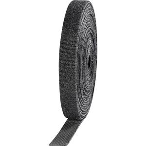 toolcraft KL10X3000C Klettband zum Bündeln Haft- und Flauschteil (L x B) 3000mm x 10mm Schwarz 4St. W90035