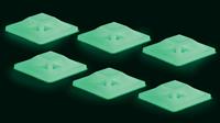 trucomponents Befestigungssockel 4fach einfädeln Grün (langnachleuchtend) 50St.