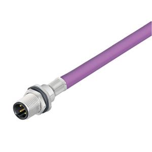 Weidmüller 1279490200 Sensor/actuator steekconnector M12 Aantal polen: 2 Stekker, inbouw 1 stuk(s)
