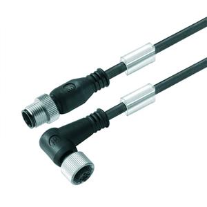 Weidmüller 9457310500 Sensor/actuator connector, geassembleerd M12 Aantal polen (sensoren): 4 Stekker, recht, Bus, haaks 5.00 m 1 stuk(s)