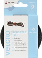 VELCRO® brand VEL-EC60253 Klittenband kabelbinders om te bundelen Haak- en lusdeel (l x b) 5000 mm x 10 mm Zwart 1 rollen