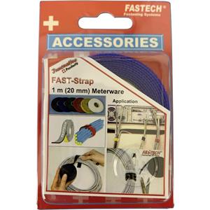 FASTECH 910-131C Klittenband Om te bundelen Haak- en lusdeel (l x b) 1000 mm x 20 mm Blauw 1 m