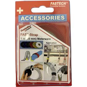 FASTECH 910-530C Klittenband Om te bundelen Haak- en lusdeel (l x b) 1000 mm x 20 mm Rood 1 m