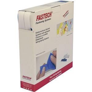 FASTECH B20-SKL000025 Klittenband Om vast te plakken Hotmelt Haak- en lusdeel (l x b) 25000 mm x 20 mm Wit 25 m