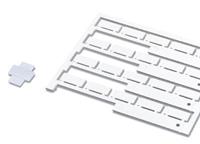 phoenixcontact PKE 9X20 Leitermarkierer Beschriftungsfläche: 9 x 20mm Silber 12St.
