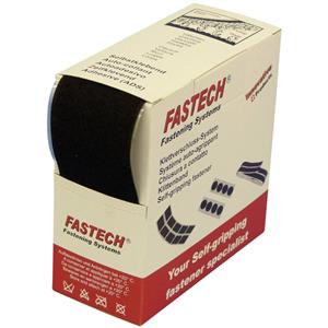 FASTECH B50-SK-L-999905 Klittenband Om vast te plakken Hotmelt Lusdeel (l x b) 5 m x 50 mm Zwart 5 m