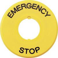 idec Bezeichnungsschild EMERGENCY STOP