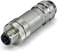 Wago Sensor-/Aktor-Steckverbinder, unkonfektioniert M12 Stecker, gerade Polzahl: 4