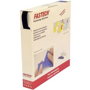 FASTECH B20-SKL-L-999925 Klittenband Om vast te plakken Hotmelt Lusdeel (l x b) 25 m x 20 mm Zwart 25 m