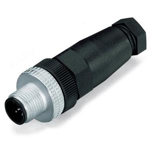 Wago Sensor-/Aktor-Steckverbinder, unkonfektioniert M12 Stecker, gerade Polzahl: 4