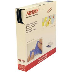 FASTECH Klettband zum Aufkleben Hotmelt Haft- und Flauschteil (L x B) 25m x 10mm Sch