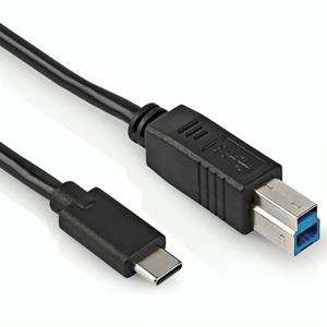 Goobay USB 3.0 Aansluitkabel USB 3.1 C - USB B 1m